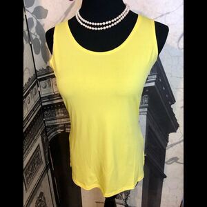 NWT bright yellow tank by Ronnie Salloway